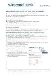 Die wirecard bank ist mitglied im bundesverband deutscher banken sowie dessen einlagensicherungsfonds. Ebanking Erstbenutzung Wirecard Bank
