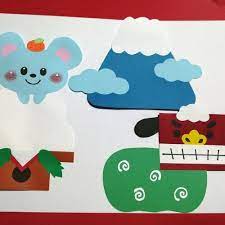 正月 ねずみ 1月 壁面 部屋飾り 冬 2020 元旦 正月 折り紙 お正月 お正月 クラフト