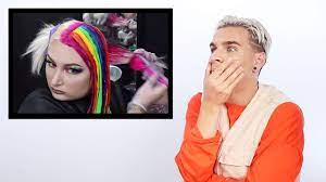 Brad mondo is not someone who wants to blend in. Hairdresser Reacts To Rainbow Hair Youtube