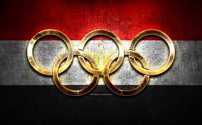 Along with iraq and lebanon, egypt boycotted the 1956 summer olympics in protest of the tripartite israeli, british. Download Wallpapers Egyptian Olympic Team Golden Olympic Rings Egypt At The Olympics Creative Egyptian Flag Metal Background Egypt Olympic Team Flag Of Egypt For Desktop Free Pictures For Desktop Free