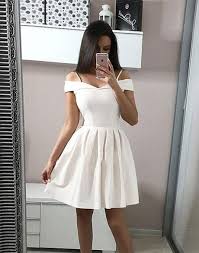 Simple White Short Prom Dress White Homecoming Dress White Dresses Graduation White Short Dress Formal Dresses Short