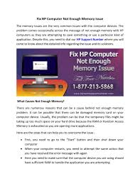 Go to the advanced tab. Fix Hp Computer Not Enough Memory Issue By Hp Technical Support Issuu