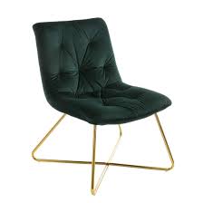 Un tempo era prassi inserire una poltrona in camera , un po' perché rendeva lo stile più elegante e un po' perché veniva impiegata come punto di appoggio alternativo. Wahson Sedia Da Salotto In Velluto Sedia Lounge Con Gambe In Metallo Dorato Sedia Sdraio Per Camera Da Letto Soggiorno Verde Scuro Sedia Sdraio Salotto Sdraio