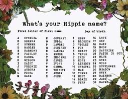 Hippie Name Hippie Names Name Generator Name Games