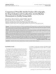 pdf comparison of wearable activity tracker with actigraphy