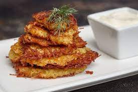 No Eggs Needed For These Crispy Vegan Latkes Recipe Latkes Recipes Potato Latkes Recipes