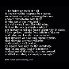 No It S Not Enough Beau Taplin Quotes Words Almost Love