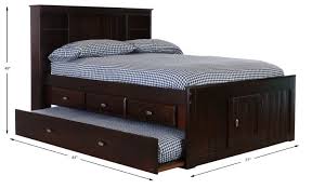 Discovery world furniture bookcase captains bed with 6 drawer storage, twin, merlot Discovery World Furniture Full Bookcase Captains Bed In Espresso