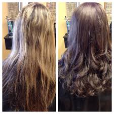 Before And After Picture From Washed Out Blonde To Beautiful Healthy Chocolate Brown Long Hair Styles New Hair Hair Makeup