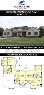 House Plan 041 00202 Modern Farmhouse Plan 3 076 Square Feet 4 Bedrooms 3 5 Bathrooms Modern Farmhouse Plans Farmhouse Plans Farmhouse Floor Plans