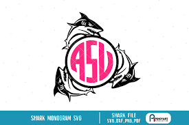 Free Free 276 Shark Monogram Svg SVG PNG EPS DXF File
