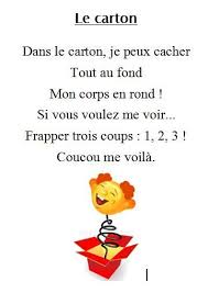 Le Carton Comptines Comptine Maternelle Apprendre