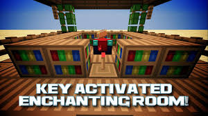 Key Activated Hidden Enchanting Room Compact Minecraft Interior Design Minecraft Designs Design