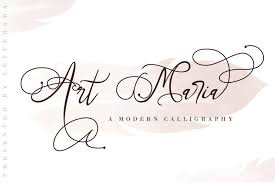 Z y m m caveat impallari type 3 styles. Art Maria 326475 Calligraphy Font Bundles