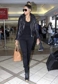 Ciara Love The Leather Jacket Crop Style Birkin Is Nice Too Street Style Chic Leather Jacket Cropped Style