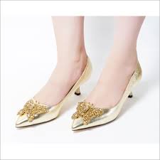 Up to 60% off at farfetch. Golden Butterfly Gold Pumps Low Heel At Price Range 2000 00 3500 00 Inr Pair In Chandigarh Id C5625583