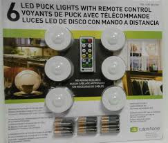 Capstone 6 Led Puck Lights Wireless One Touch Remote Control Batteries B57 Capstone Led Puck Lights Puck Lights Lights