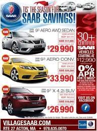 Village Saab Saleslease Advertisement From December 2008
