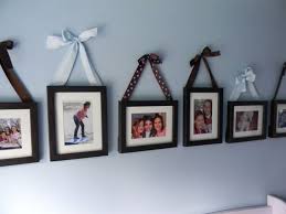 Simple Idea For Decorate Picture Frames With Colored Ribbon For The Hanger And Using Single Nails F Picture Frame Decor Decorating With Pictures Picture Frames