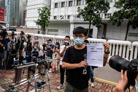 At the time joshua wong, one of the student leaders, was held up as the unofficial poster boy of the movement and even made it to the cover of time magazine. Joshua Wong Arrested For 2019 Illegal Assembly In Hong Kong