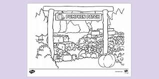 Color wonder mess free prehistoric pals dinosaur coloring pages & markers. Free Pumpkin Patch Colouring Page Resources Twinkl