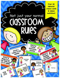 Classroom Rules Kindergarten Clip Chart Compatible