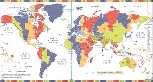 World Time Zone Map World Time Zones Time Zone Map World