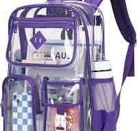 Amazon.com: PIG PIG GIRL Clear Backpack for School,Heavy ...