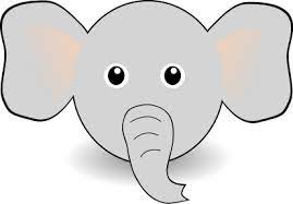 Cute Elephant Head Cartoon Elephant Elephant Face Funny Elephant