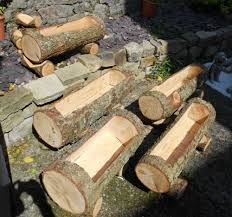 Decor Design Ideas To Alter Your Residence Rustic Gardens Log Planter Natural Garden