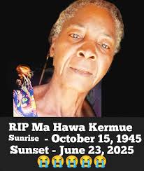 PICTORIAL # 2 Funeral service over the mortal remains of Ma Hawa Andrews  held