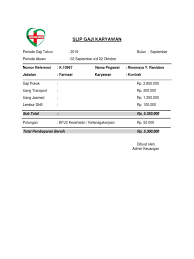 Adapun pengumuman penerimaan cpns 2019 akan dilaksanakan pada akhir oktober. Slip Gaji Rs