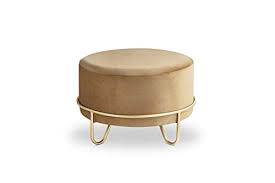 Pouf imbottito con ricarica per il cellulare cyborg ideale da usare vicino al letto come comodino. Puff Cilindrico Con Base Oro In Metallo Sgabello Ottomana Blu 30 X 38 Cm Lifa Living Pouf Poggiapiedi In Velluto Per Salotto E Camera Da Letto Camera Da Letto Casa E Cucina