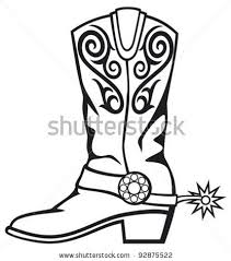 Black And White Cowboy Boots Western Black And White Clip Art Cowboy Boot Stock Vector 92875522 Shutterstock Cowboy Boots Drawing Western Clip Art Cowboy Boots