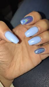 Baby Blue And Chrome Acrylic Nails Coffin Shape Coffin Shape Nails Blue Nails Glitter Nails Acrylic