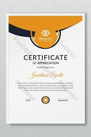 Orange and purple scary halloween best costume award certificate. Corporate Certificate Template Design Psd Free Download Pikbest