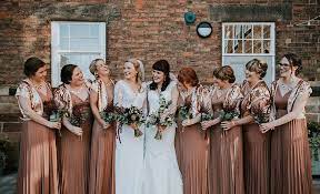 Copper Bridesmaid Dresses Bridesmaid Wedding Photo The West Mill Wedding Derby Copper Bridesmaid Dresses Copper Wedding Dress Bridesmaids Dress Inspiration