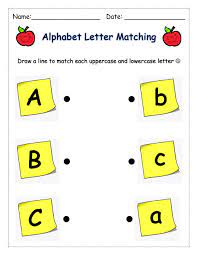 Listening worksheet to learn and practice the alphabet in english. Letter Matching Abc Worksheet