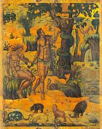 Check spelling or type a new query. Adam And Eve Eat The Forbidden Fruit Of The Tree Of Knowledge Of Good And Evil Scenes From The Old Testament Konstant Fertility Art Adam And Eve Old Things