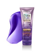 Depending on your issue with your if you are growing out your blonde hair, if you have an ombre style or anything similar, using a silver or purple shampoo will still clean the darker sections of. L Oreal Paris Everpure Brass Toning Purple Sulfate Free Shampoo 6 8 Oz Cvs Pharmacy