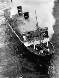 Morro Castle Burning At Sea Photographic Print At Art Com Cruise Ship Castle Burn Ship Breaking