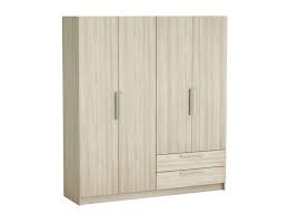 Notice de montagarmoire por coulissantes conforama. Armoire 4 Portes Glory Coloris Chene Shanon Apro Store