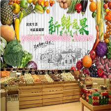 Custom 3d Photo Wall Paper Fresh Fruits And Vegetables Background Wall Murals Farmers Market Store Industrial Decor Wallpaper 3d Wallpapers Aliexpress