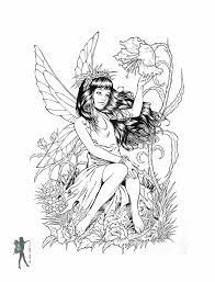 Adults are starting to embrace their inner child by breaking out the crayons. Free Adult Fairy Coloring Pages Enchanted Designs Fairy Mermaid Coloring Home