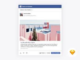 Free Sketch Facebook Web Share Dialog Facebook Mockup Spain Design Mockup
