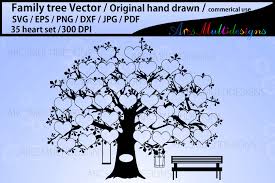 Download 35 Names Family Tree Template Graphic By Arcs Multidesigns Creative Fabrica