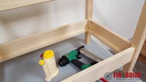 The bench is 5' long and stands just over 1.5' off the ground. How To Make A Diy Kids Workbench Fixthisbuildthat