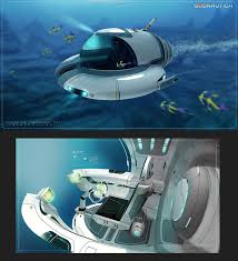 The seamoth is a fast, safe mode of transport, but remember that swimming is good for your glutes and endorphin levels. Phattro Subnautica Concept Art Concept Art Submarines