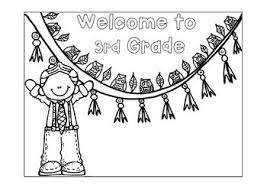 Discover thanksgiving coloring pages that include fun images of turkeys, pilgrims, and food that your kids will love to color. First Day Of School Name Coloring Pages 3rd Grade By Happy Little Hearts