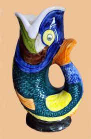 Why not add a pop of colour to your table the gurgle jug is the perfect water pitcher, vase, wine carafe, bookend or objet d'art (also making it. Gurgle Or Glug Fish Jugs Torquay Pottery Collectors Society